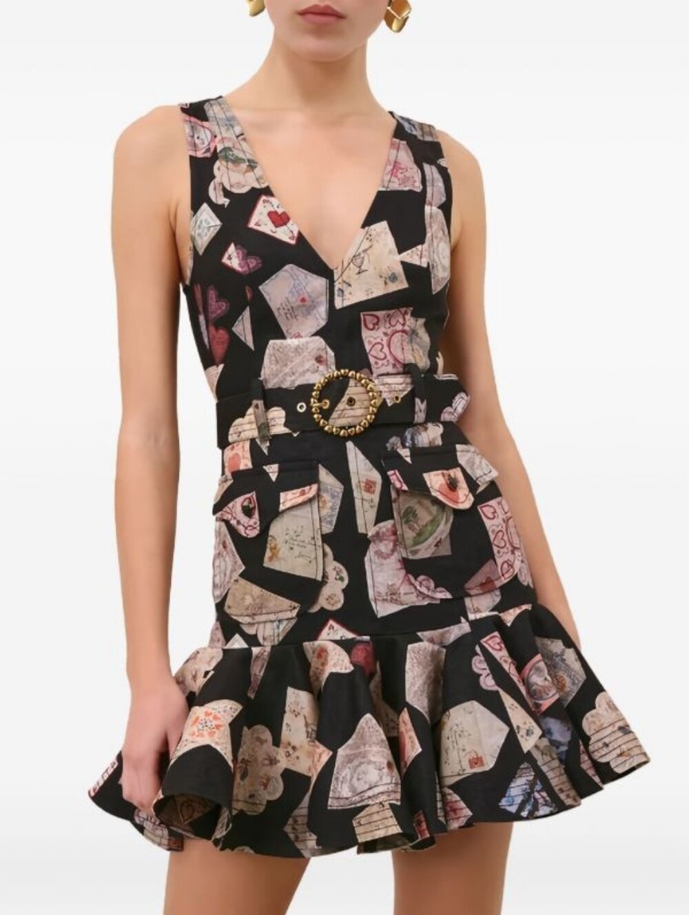 ZIMMERMANN Dream Flip belted ruffled mini dress